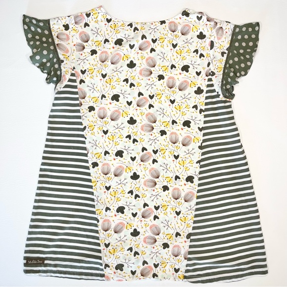 Matilda Jane Gentle Breeze Flutter Sleeve Floral Top Size Small - Picture 5 of 8